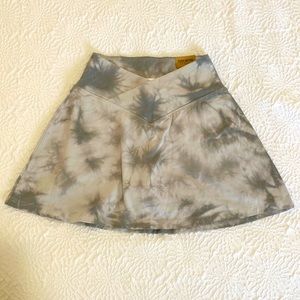 High Waist V Crossover Skort